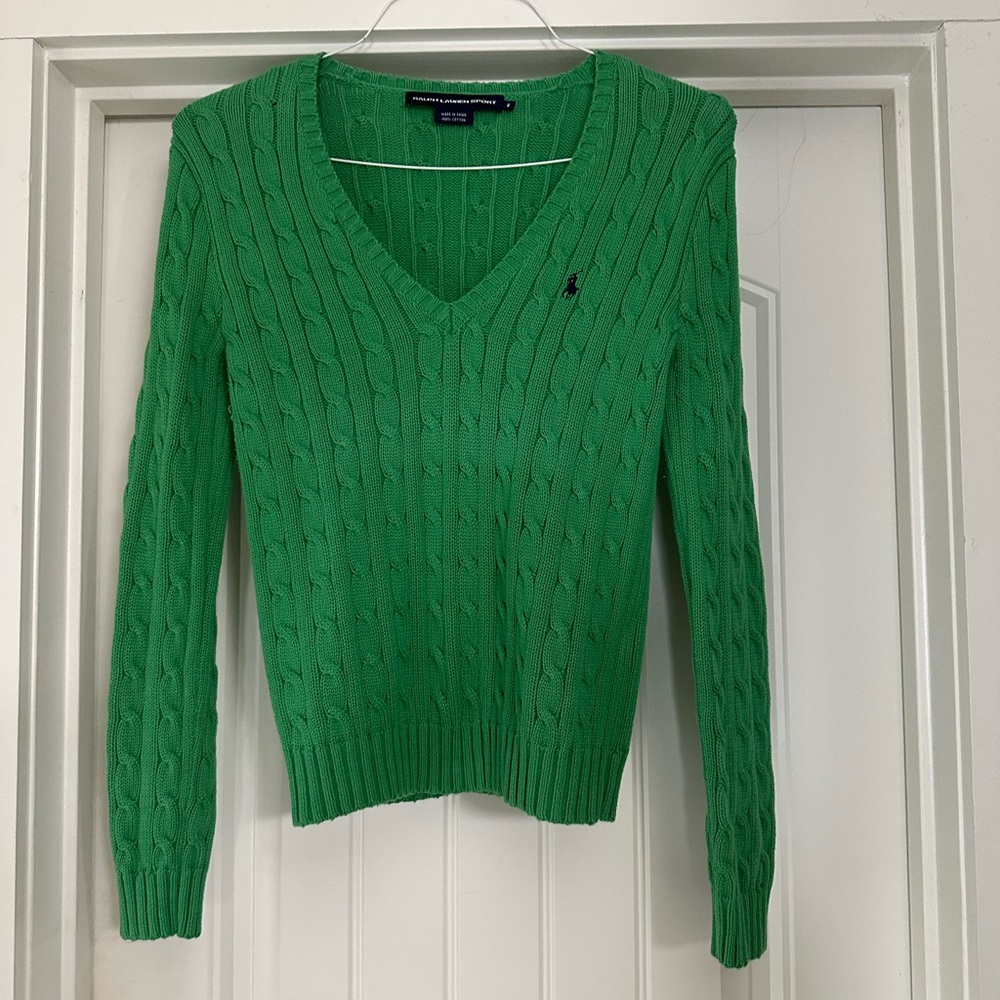 Ralph Lauren Sport women’s medium cable neck sweater